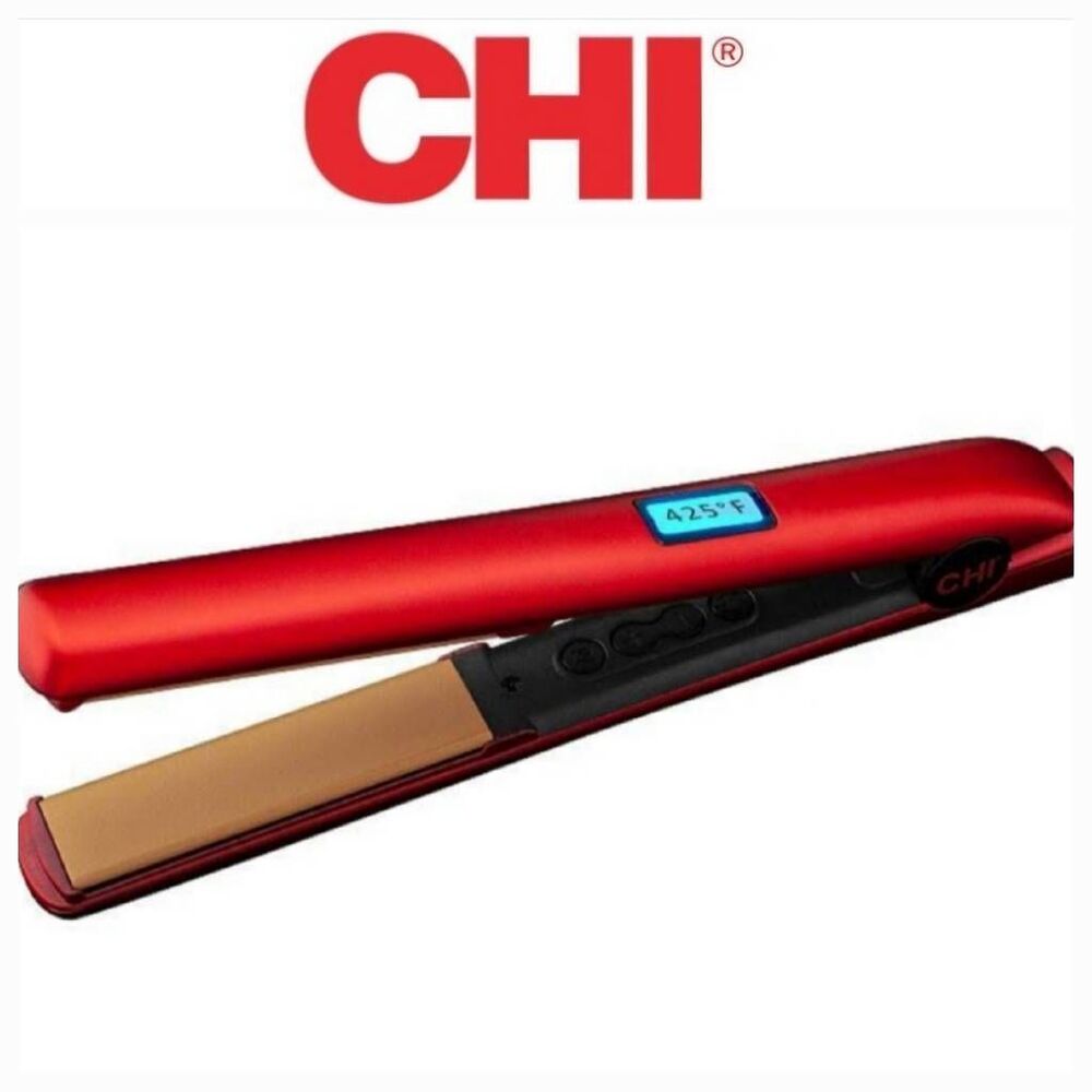 CHI 1"‎ Digital Ceramic Hairstyling Iron- Ruby Red